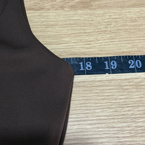 Boston Proper Cowl Neck Midi Dress Chocolate Brown Sz 8 Old Money career classic - Picture 3 of 8